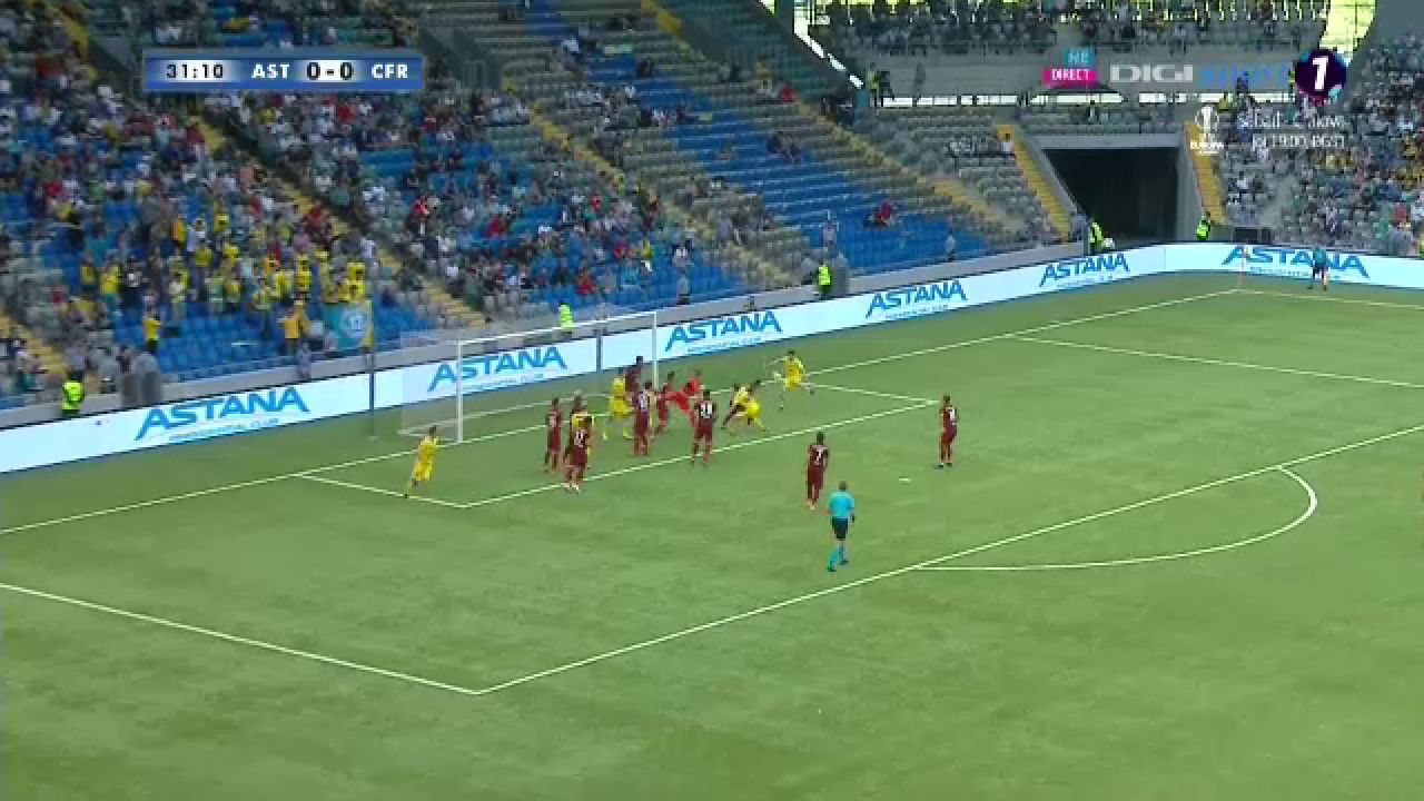 ASTANA - CFR CLUJ 1-0 , turul 1 UCL | Totul se decide la retur! Omrani a ratat incredibil cu poarta goala, CFR a primit un gol stupid_3