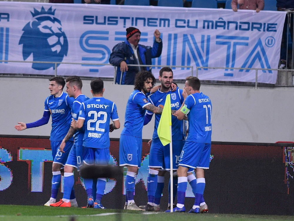 SABAIL - CRAIOVA 2-3 | Craiova trece Baku! Mateiu, Bancu si Roman au marcat pentru Universitatea, dubla lui Ramazanov amana calificarea pentru retur!