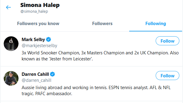 Prietenia misterioasa dintre Halep si Mark Selby: Sunt all-in pentru Simona! / E unul dintre cei doi oameni pe care ii urmaresc pe Twitter!