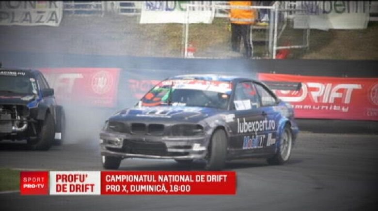 Campionatul national de drifturi! Cei mai buni piloti din Romania si Bulgaria se dueleaza duminica, de la 16:00, la PRO X