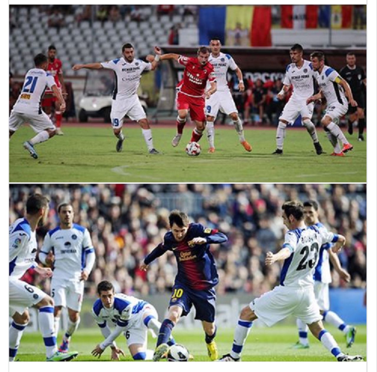 MESSI POPA vs MESSI LIONEL! :)) GASITI diferentele dintre cele doua imagini! Glumele aparute pe net dupa hattrick-ul dinamovistului_1