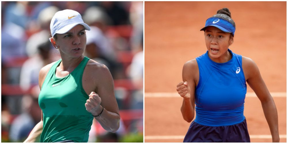 Simona Halep / Leylah Annie Fernandez - Nicole Melichar / Kveta Peschke 6-1/ 3-6/0-1 (5-10)&nbsp;Halep pierde primul meci la dublu si se opreste in saisprezecimi
