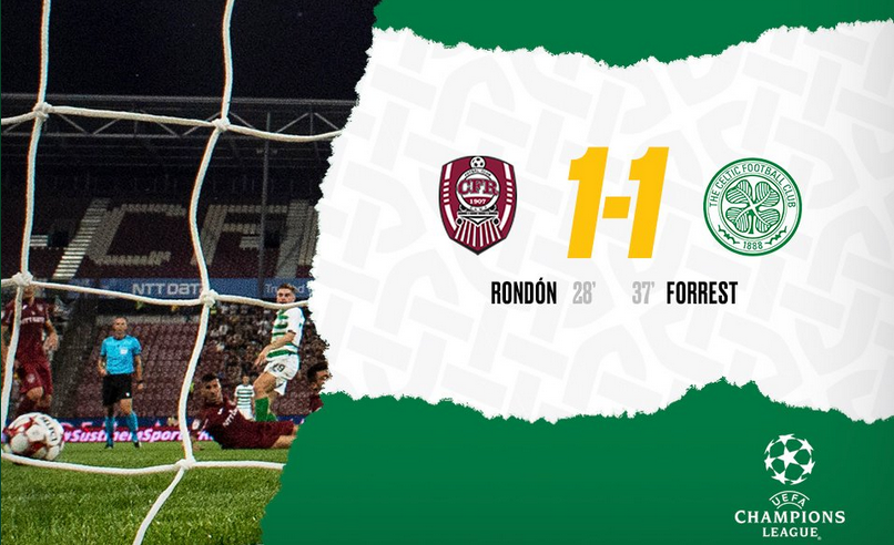 CFR CLUJ - CELTIC 1-1 | Totul se decide in Scotia! Rondon si Forrest au marcat intr-un meci NEBUN la Cluj! Tucudean putea da lovitura pe final_3