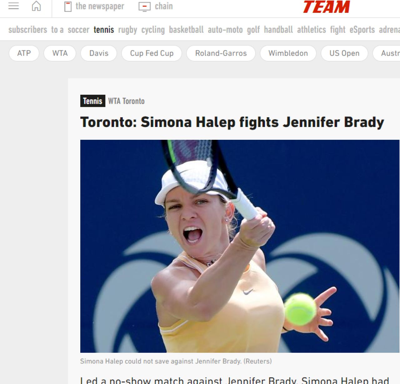 SIMONA HALEP, ROGERS CUP |