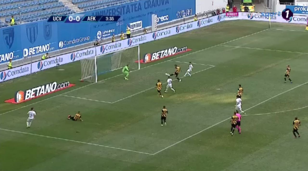 U CRAIOVA 0-2 AEK ATENA | Craiova a atacat IN GOL! AEK, doua goluri din doua atacuri periculoase in repriza a doua! AICI sunt toate fazele_4