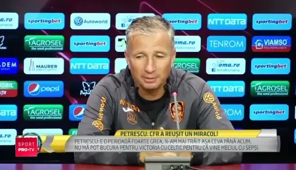 Daca ne aparam in continuare cum ne-am aparat cu Celtic, retrogradam! Petrescu, declaratii GENIALE inaintea meciului cu Sepsi!