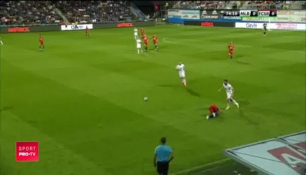 Mlada Boleslav ramane in 10 in ultimele 15 minute ale meciului!