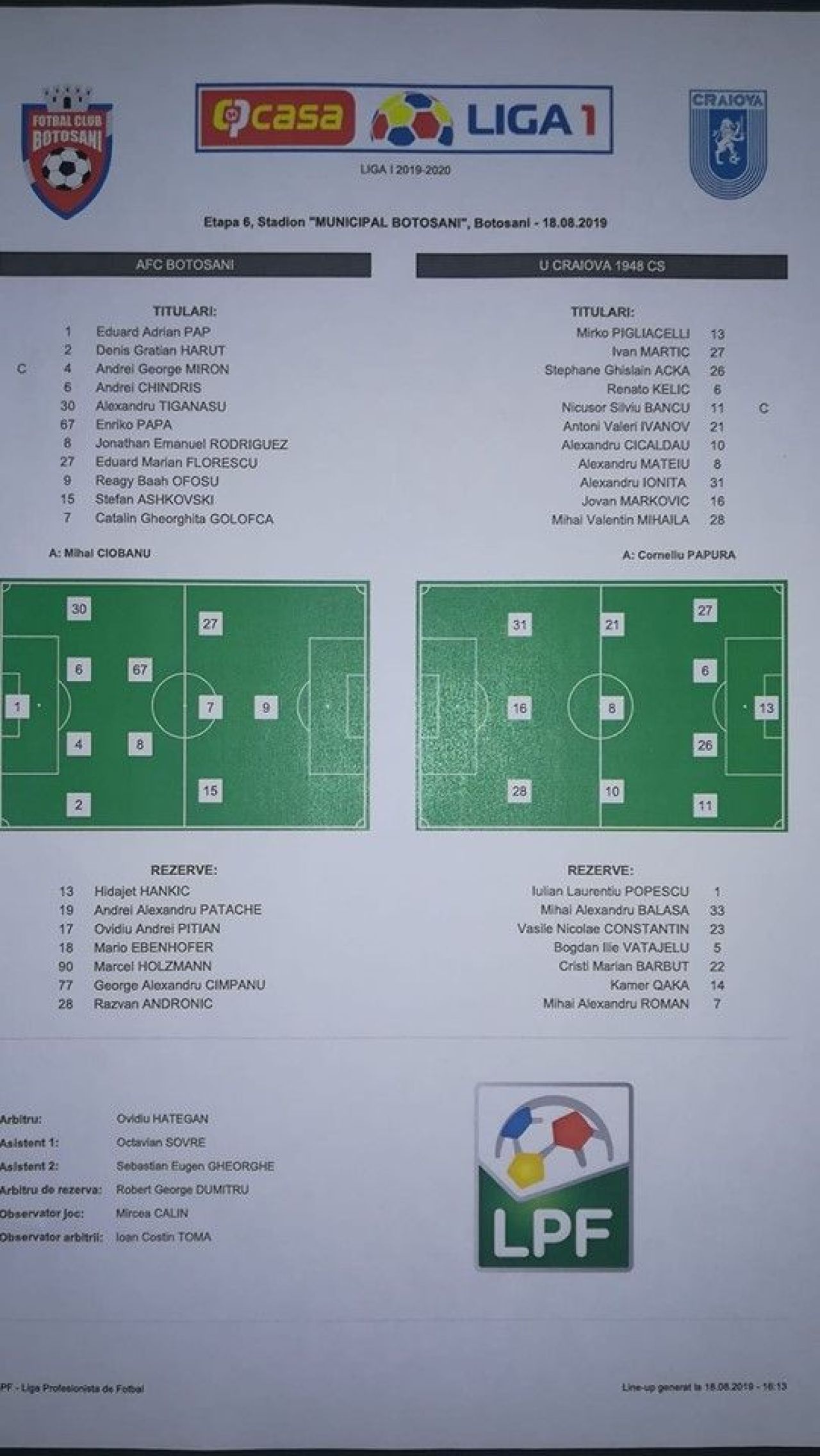 Botosani 1-1 Craiova! GOOOL SUPERB BANCU! Golofca a deschis scorul in secunda 28! Botosaniul a ratat victoria in min 90!_2