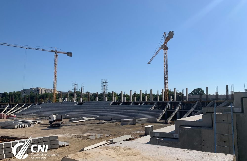 Creste de la zi la zi! Noi imagini cu stadionul din Ghencea, ale carui tribune au inceput deja sa se inalte! In Giulesti se lucreaza la fundatie: FOTO_4
