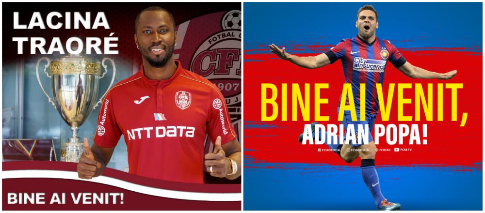 TOATE transferurile realizate in Liga 1! Lacina Traore la FCR Cluj, Budescu la Astra si Adi Popa la FCSB, ultimele mutari