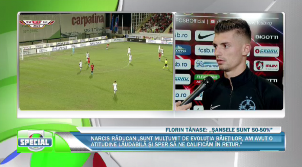 FCSB 0-0 GUIMARAES | A invatat foarte mult fotbal de la Hagi, sper sa ne ajute! Ce spune Tanase despre viitorul antrenor al FCSB