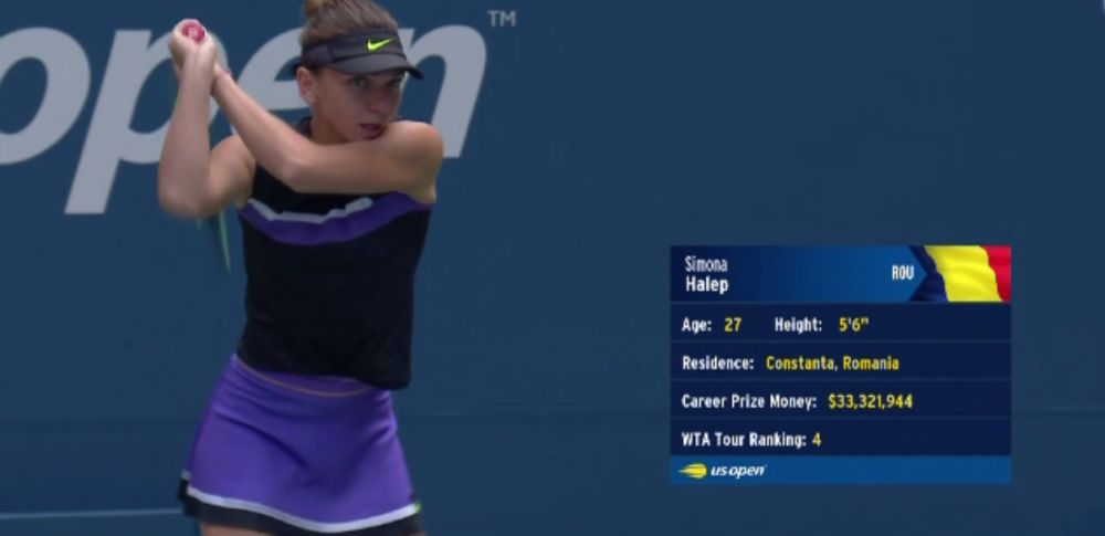 SIMONA HALEP - NICOLE GIBBS 6-3 3-6 6-2 | Simona Halep se califica in turul 2 de la US Open dupa un meci de aproape 2 ore! A salvat 6 mingi de set, dar Gibbs a fost o adversara redutabila_2