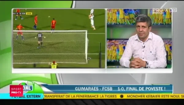 Taie-ti capul, idiotule! Mesaj INCREDIBIL in peluza lui Guimaraes la adresa lui Gigi Becali dupa ce FCSB a fost scoasa din Europa