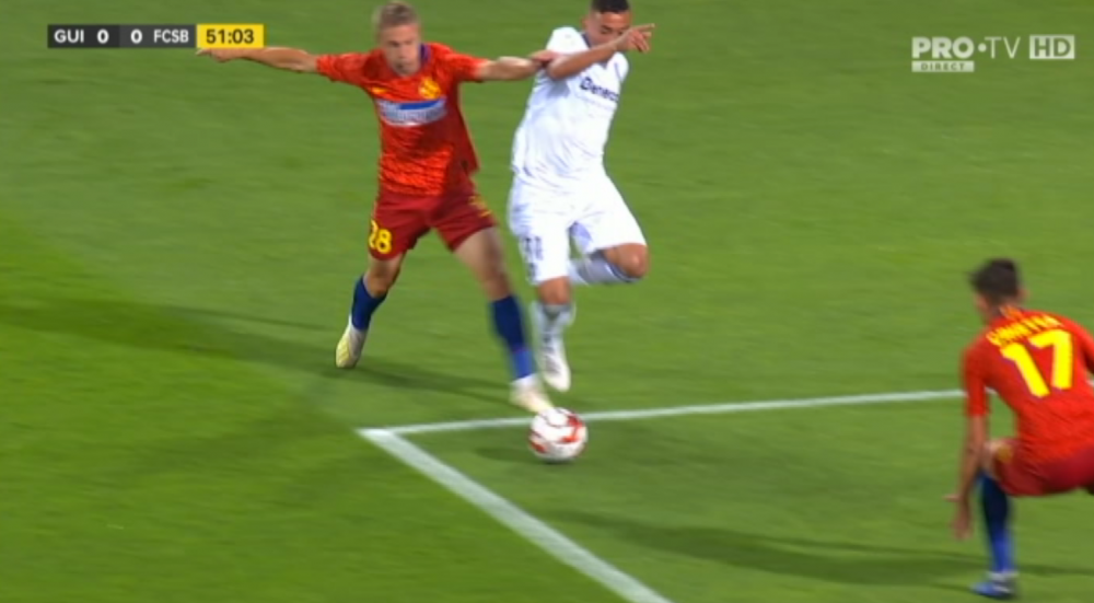 Tanase, Pintilii si Cretu, cei mai slabi titulari ai FCSB in meciul cu Guimaraes! Surpriza: cine sunt primii 3 jucatori