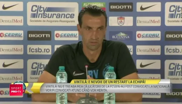 Vintila, avertisment FINAL pentru jucatori inaintea partidei capitale cu Viitorul: "Sa lasam deoparte toate orgoliile si sa ne punem la munca!"