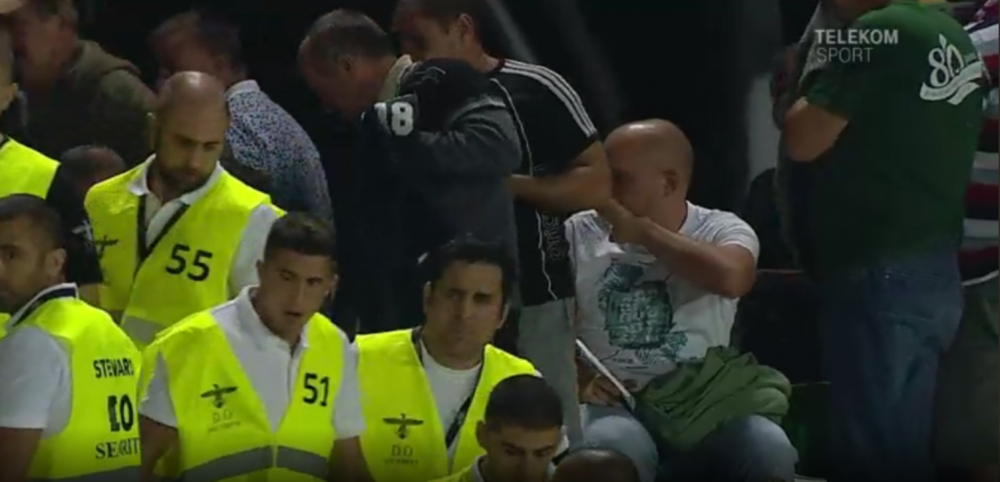 SEPSI - DINAMO: Galeria dinamovista, evacuata cu gaze lacrimogene din stadion! Scandal la Sfantu Gheorghe. FOTO_2