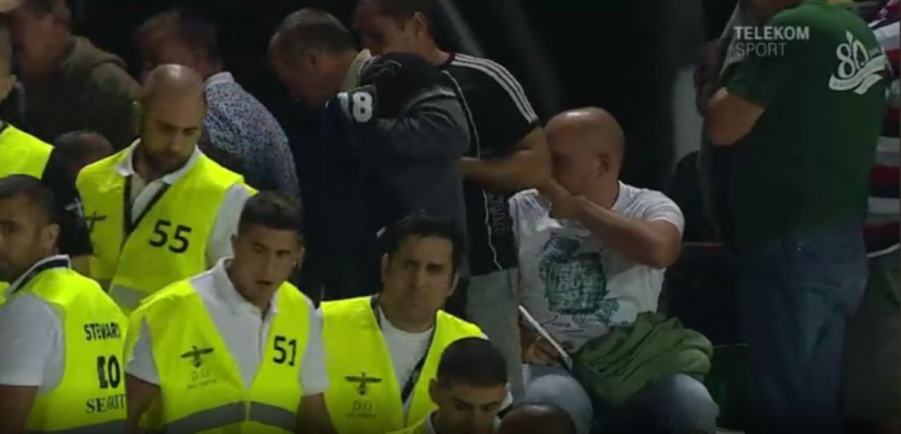 SEPSI - DINAMO: Galeria dinamovista, evacuata cu gaze lacrimogene din stadion! Scandal la Sfantu Gheorghe. FOTO_2