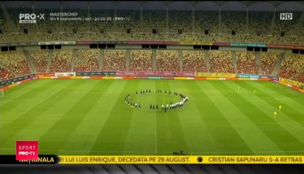 Ce s-a intamplat in timpul momentului solemn de pe National Arena. Spaniolii au tinut minut de reculegere pentru fiica lui Luis Enrique. VIDEO