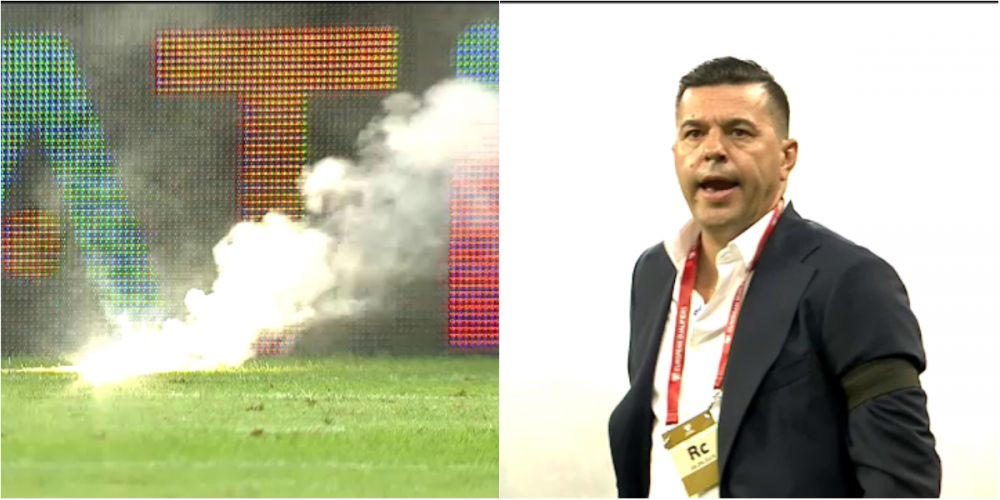 ROMANIA - SPANIA: Moment incredibil pe National Arena! Ultrasii au aprins torte si au stricat momentul de reculegere! VIDEO