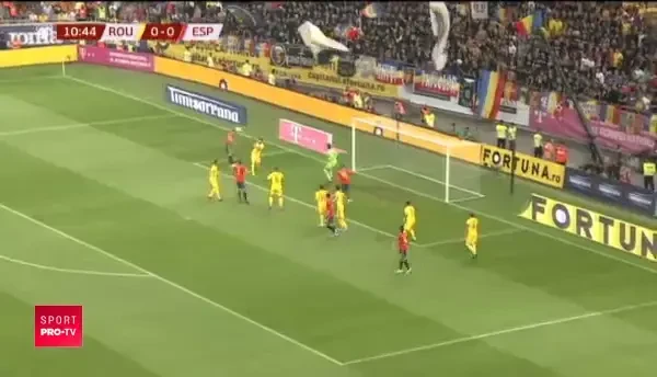 ROMANIA - SPANIA, ocazie Sergio Ramos