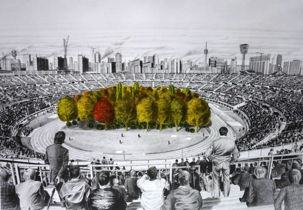 Stadion de EURO transformat intr-o PADURE! Motivul pentru care au plantat copaci pe gazon. FOTO_7