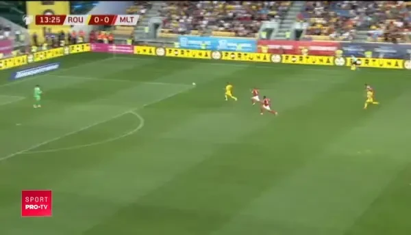 Sut Andone vs Malta, minutul 13