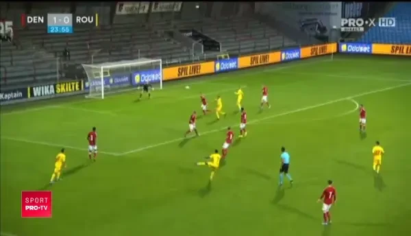 DANEMARCA U21 - ROMANIA U21 | Ocazie Florinel Coman