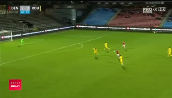 DANEMARCA U21 - ROMANIA U21 | Ocazie Danemarca in repriza a doua
