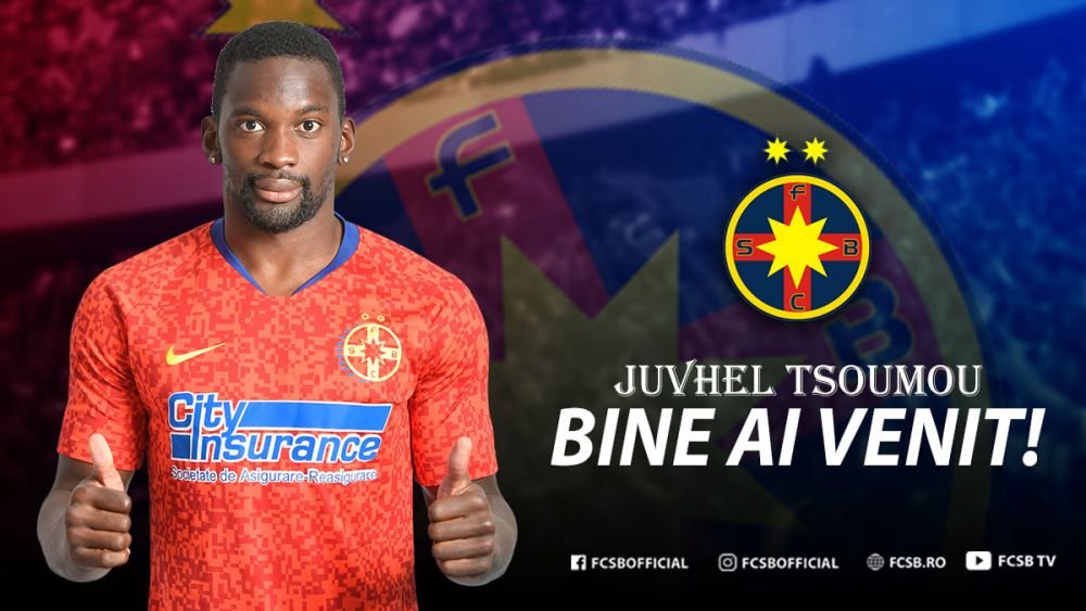 Juvhel Tsoumou, OFICIAL la FCSB! Ce contract a semnat fostul varf de la Hermannstadt