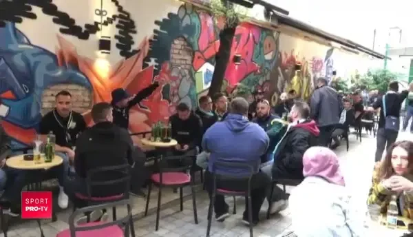 CFR CLUJ - LAZIO: Ultrasii lui Lazio au luat cu asalt Clujul. Ce au facut inaintea partidei. VIDEO