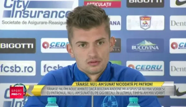 FCSB - CFR CLUJ | Acuzat ca varsa tot la patron, Tanase a reactionat: "Nu e adevarat, nu l-am sunat niciodata pe Gigi Becali!" Ce spune atacantul dupa dezvaluirile lui Bogdan Andone
