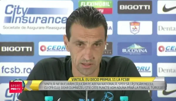 FCSB - CFR CLUJ | "Da' ce idee buna mi-ati dat! Poate o sa dau cu tamaie!" Cum a comentat Vintila informatia ca a sfintit vestiarul pentru noroc