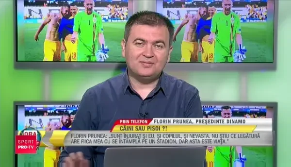 Florin Prunea despre suporterii lui Dinamo "Suporterii incurajeaza echipa, nu sunt de acord cu atitudinea de a intrat peste jucatori la antrenament"