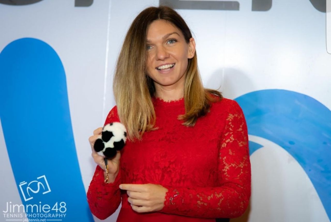 Halep, intr-o ipostaza inedita! S-a pozat alaturi de doi ursi panda mai inalti ca ea. Cand va juca primul meci la simplu romanca _1