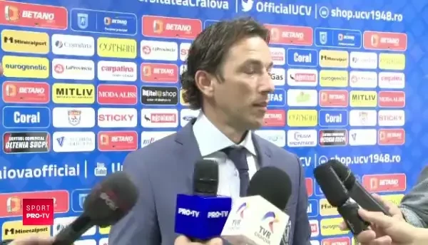 "Antrenorii sunt din ce in ce mai limitati, iar arbitrii decid orice"! George Ogararu, dezamagit de prestatia arbitrului dupa meciul Craiova - Viitorul