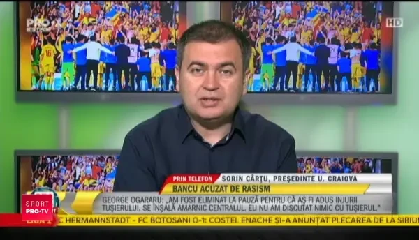 CRAIOVA - VIITORUL: Un nou derapaj din partea oltenilor! Cartu: "De Nooijer e un NEGRU frumusel, chiar e simpatic, nu ca altii"