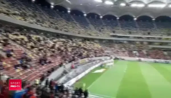 Peluza lui Dinamo pe National Arena