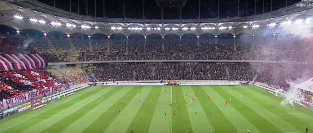 Coregrafie IMPRESIONANTA a dinamovistilor in memoria lui Hildan! EXPLOZIE in peluza FCSB! Show MINUNAT pe National Arena
