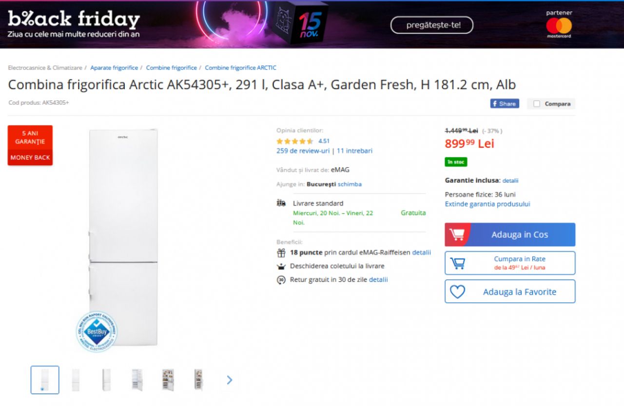 AU INCEPUT REDUCERILE la eMAG!!! Televizor Philips redus cu 500 de lei: costa 599 de lei! Combina frigorifica Arctic redusa cu 37%! Mobil Huawei P30 Lite la 999 de lei!_1