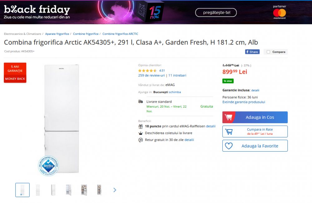 AU INCEPUT REDUCERILE la eMAG!!! Televizor Philips redus cu 500 de lei: costa 599 de lei! Combina frigorifica Arctic redusa cu 37%! Mobil Huawei P30 Lite la 999 de lei!_1
