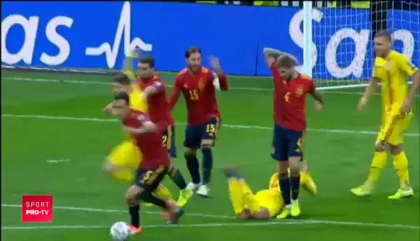 INCREDIBIL! Arbitrul ne-a refuzat un penalty la Coman, iar Spania a marcat! Ce reactie a avut Sergio Ramos! VIDEO