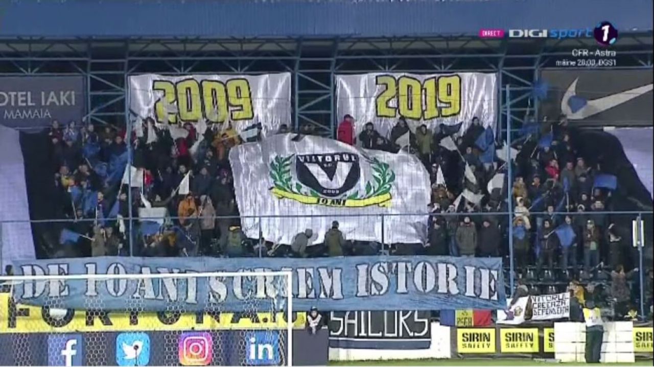 Coregrafie de ziua Viitorului! Echipa lui Hagi implineste 10 ani. Ce s-a intamplat in peluza_2