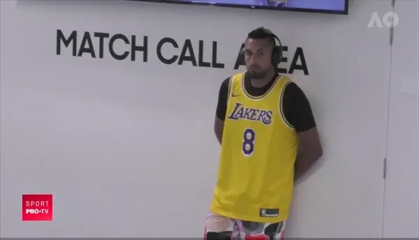 Omagiul lui Kyrgios pentru Kobe Bryant la meciul cu Nadal! A iesit pe teren cu tricoul legendei de la Lakers