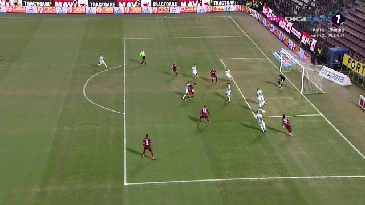 CFR a cerut PENALTY dupa 3 minute!!! AICI FAZA! SUPER atmosfera la derby! Stelistii au aruncat mai multe petarde din peluza_5