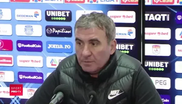 "Esti cam obraznica!" Gica Hagi s-a INFURIAT pe o ziarista la conferinta de presa! Ce l-a facut pe antrenorul Viitorului sa isi iasa din fire