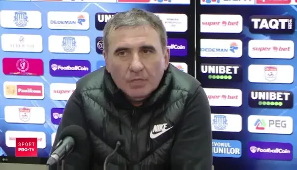 Dialog cu SCANTEI la finalul conferintei intre Gica Hagi si ziarista care l-a acuzat ca a fost favorizat de arbitrii! Ce i-a spus "Regele"