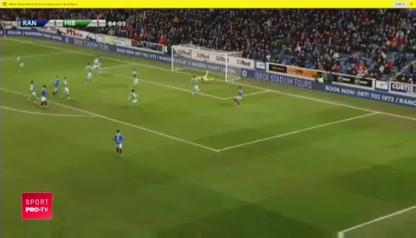 ACUM LIVE: Rangers - Hibernian 2-1 | IANIS HAGI marcheaza SUPERB cu piciorul drept si tot stadionul e in delir