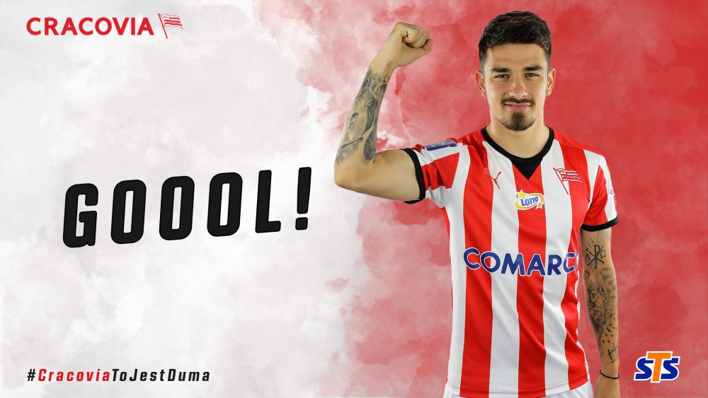 Gol FABULOS al lui Sergiu Hanca pentru Cracovia! Romanul a inscris din lovitura libera si a sarbatorit intr-un MARE FEL! Mijlocasul asteapta inca un copil