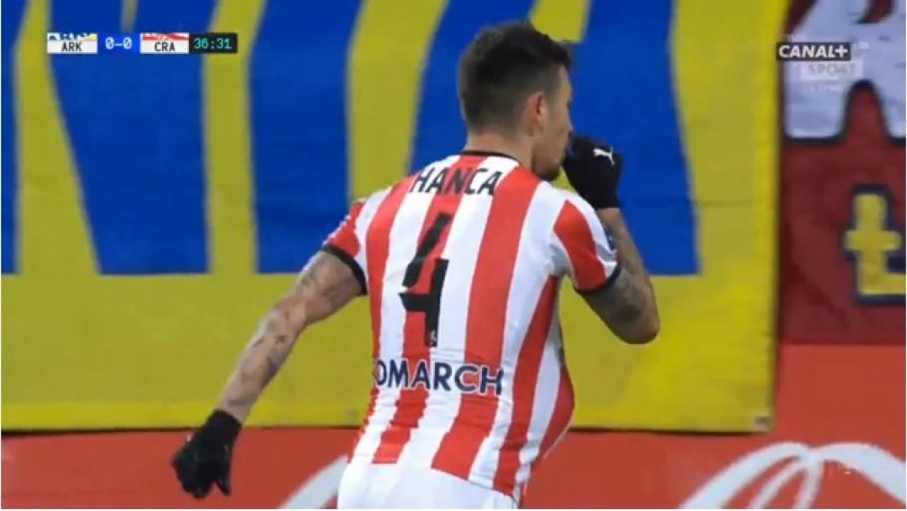 Gol FABULOS al lui Sergiu Hanca pentru Cracovia! Romanul a inscris din lovitura libera si a sarbatorit intr-un MARE FEL! Mijlocasul asteapta inca un copil_3