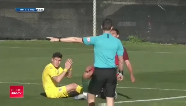 ACUM LIVE VIDEO Romania U18 1-2 Portugalia U18 | Portugalia preia conducerea dintr-un penalty! EXCLUSIV pe www.sport.ro